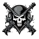 cod ghost tattoo design idea
