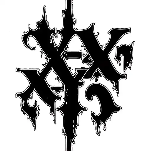 "X-X!V''Q" "X-X!V''Q" castlevania symphony of the night code  tattoo design idea