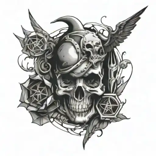 dangerous goods tattoo design idea