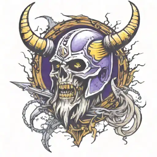 Minnesota Vikings tattoo design idea