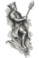 king baldwin iv tattoo design idea