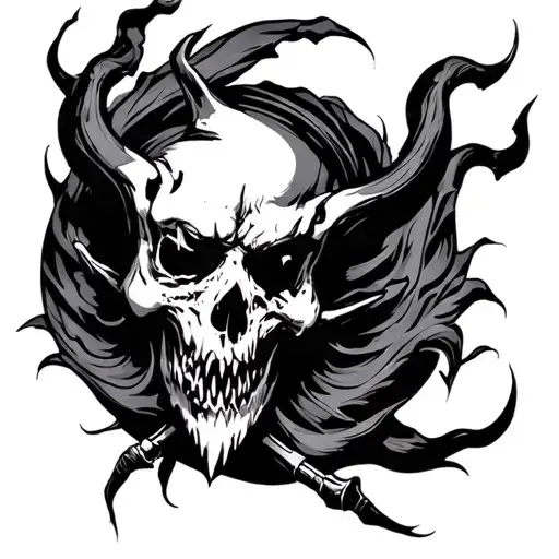 Dark Evil tattoo design idea
