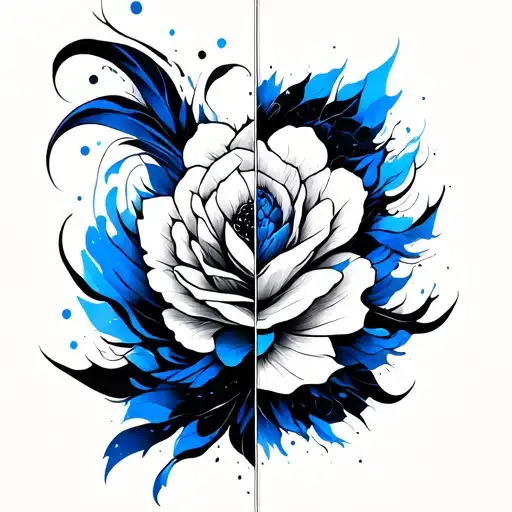Abstract Full Arm Tattoo All 2 sides should be shoulder to hand, leather less black and blue transition. vona tattoo design idea