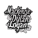 "MacKenzie, Dylan, Logan" name crossword puzzle tattoo design idea