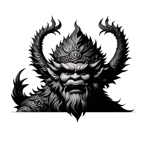 Narasimha tattoo design idea