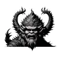 Narasimha tattoo design idea