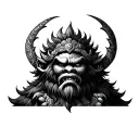 Narasimha tattoo design idea