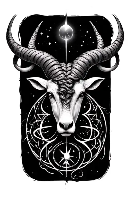 Aquarius Libra Aries Taurus zodiac symbol tattoo design idea