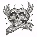 love pain fingers tattoo design idea