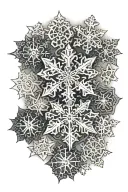 pixie dust snowflakes tattoo design idea