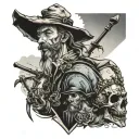 don quixote tattoo design idea