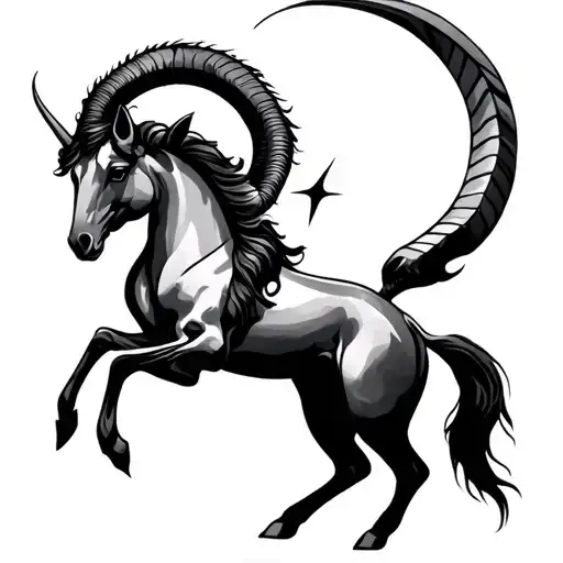 Sagittarius And Capricorn tattoo design idea