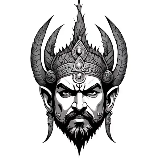 ravana tattoo designs integrated tattoo design idea