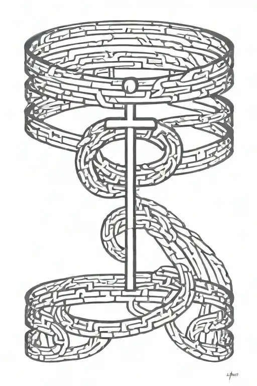 lifeline bracelet tattoo design idea