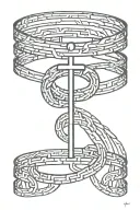 lifeline bracelet tattoo design idea