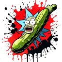Rick and Morty pickle Rick tattoo design idea