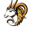 Capricorn tattoo design idea
