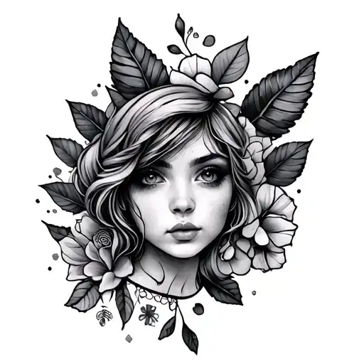 Girly tattoo design idea