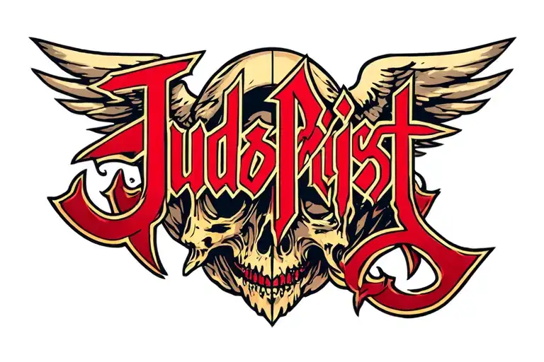 judas priest logo tattoo design idea