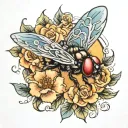 Ethel Cain Sun Bleached Flies   tattoo design idea