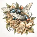 Ethel Cain Sun Bleached Flies   tattoo design idea