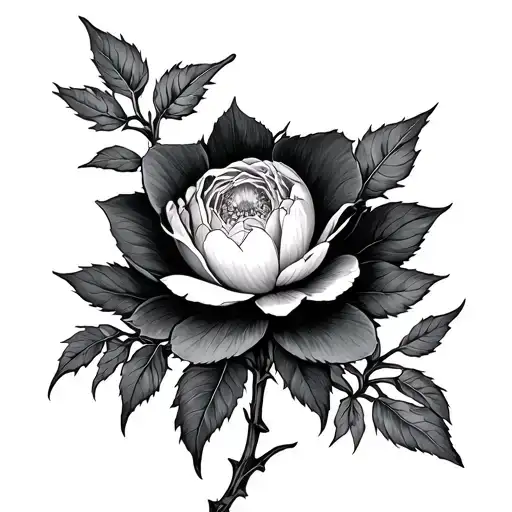 I bloomed despite the thorns  tattoo design idea