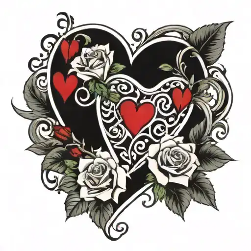 heart shape and name Armando he owns tattoo design idea