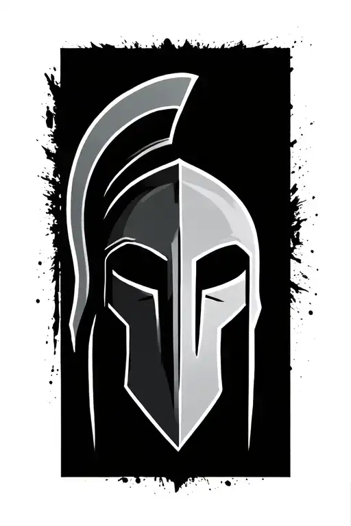 spartan symbol tattoo design idea