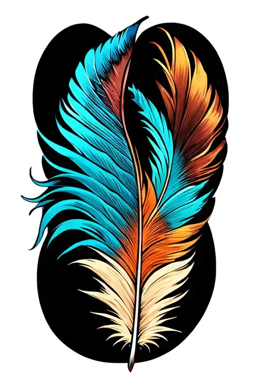 Turkey Feather tattoo design idea