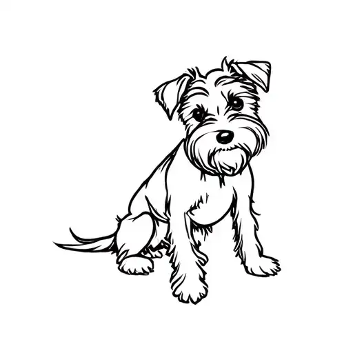 Miniature Schnauzer tattoo design idea