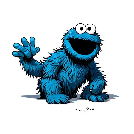 Cookie Monster tattoo design idea