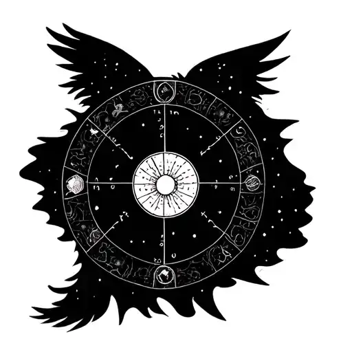 Birth Chart tattoo design idea