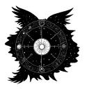 Birth Chart tattoo design idea