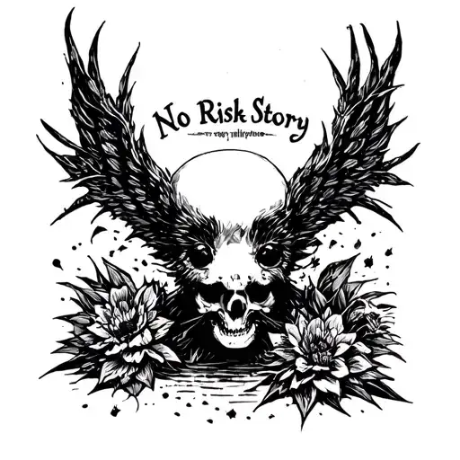 no Risk No Story tattoo design idea