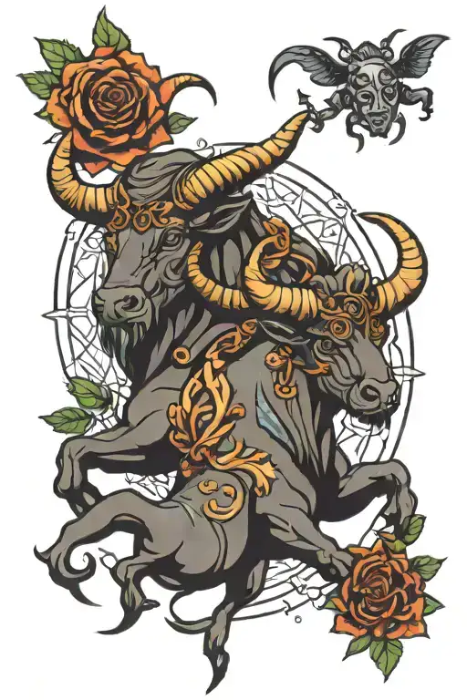 taurus scorpio libra zodiac sign tattoo design idea