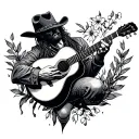 Country Music tattoo design idea