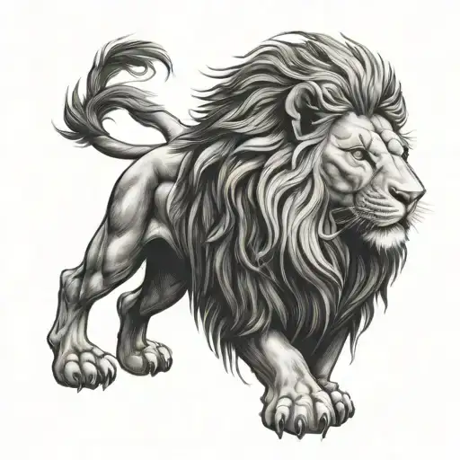 Czech Lion tattoo design idea