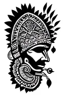 mexican aztec tattoo design idea