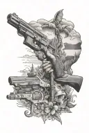 Florida, Cuban, 2nd Amendment, beach, mountain, wife, and son  tattoo design idea
