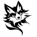 Fox Face tattoo design idea