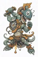 nintendo x playstatiom tattoo design idea