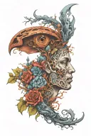 Wandering soul tattoo design idea