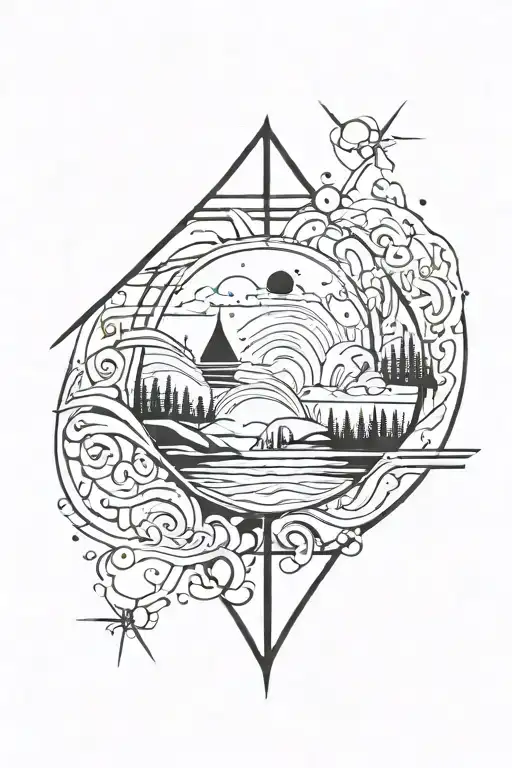 Wandering soul tattoo design idea