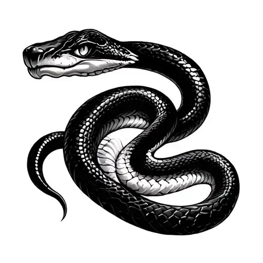 black snake around neck tattoo design inspired tattoo design idea