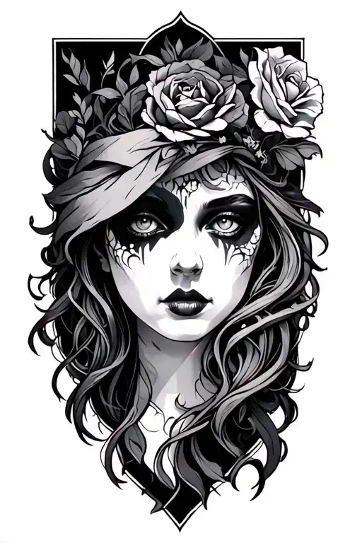 Hel tattoo design idea