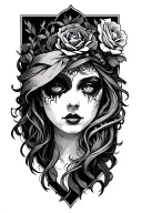 Hel tattoo design idea