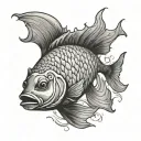 Christ Fish tattoo design idea