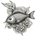 Christ Fish tattoo design idea
