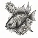 Christ Fish tattoo design idea
