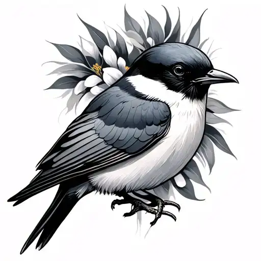swallow tattoo design idea